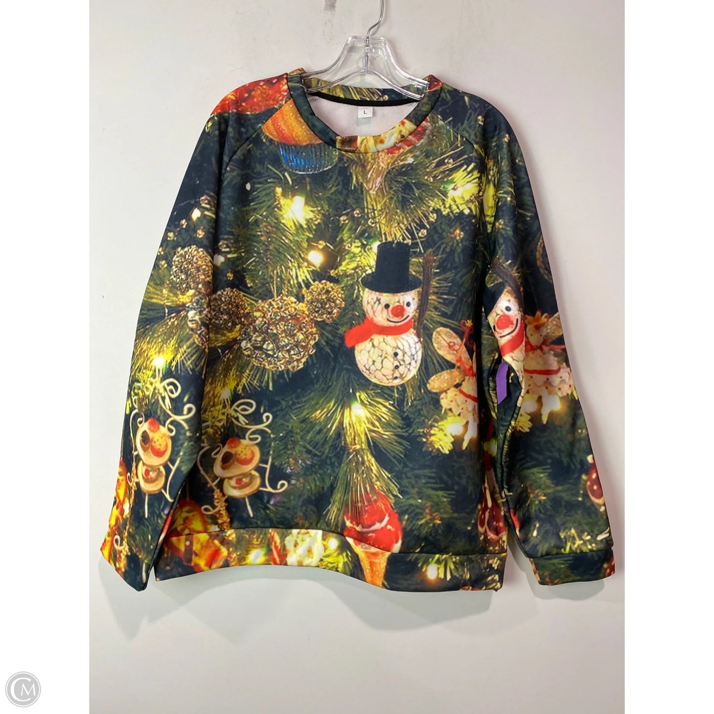 Top Long Sleeve By Clothes Mentor In Green, Size: L