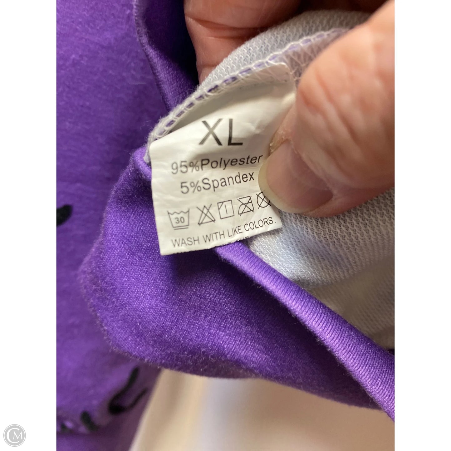 Top Long Sleeve By Clothes Mentor In Purple, Size: Xl