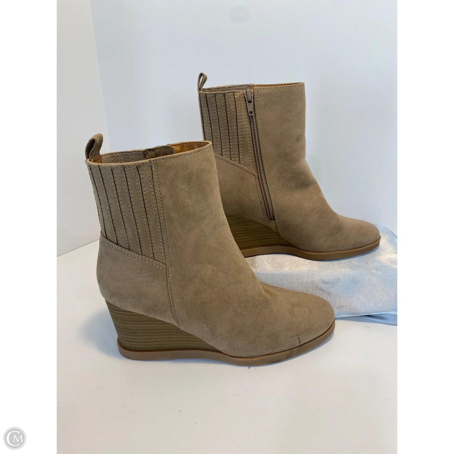 Boots Ankle Heels By Universal Thread In Brown, Size: 8.5