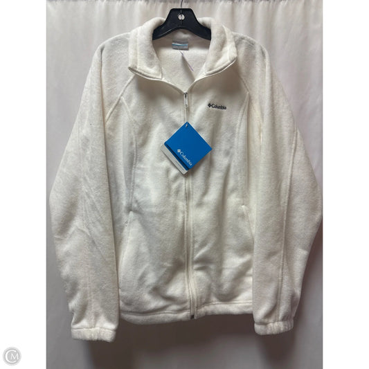 Jacket Fleece By Columbia In White, Size: Xl