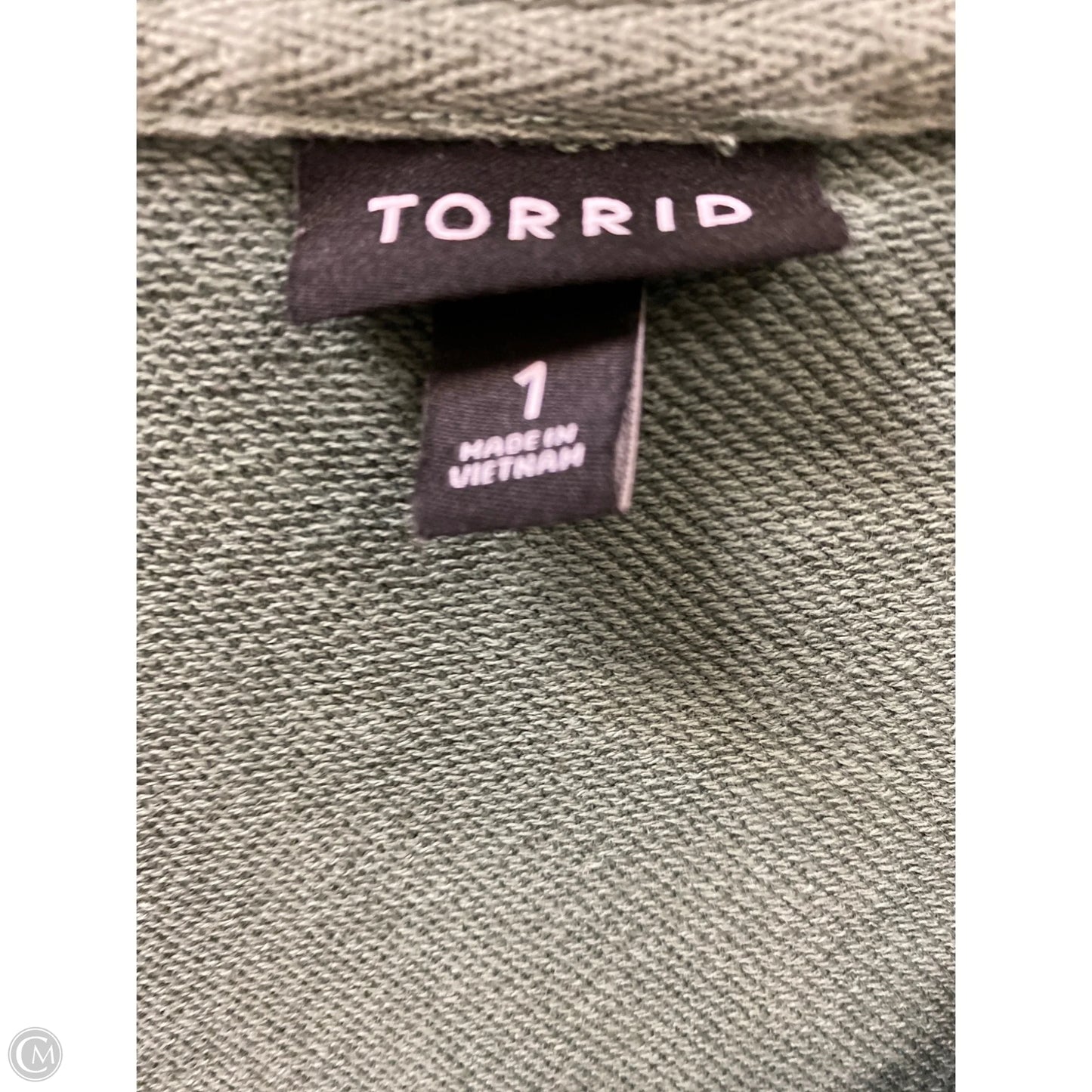 Top Long Sleeve By Torrid In Green, Size: 1x