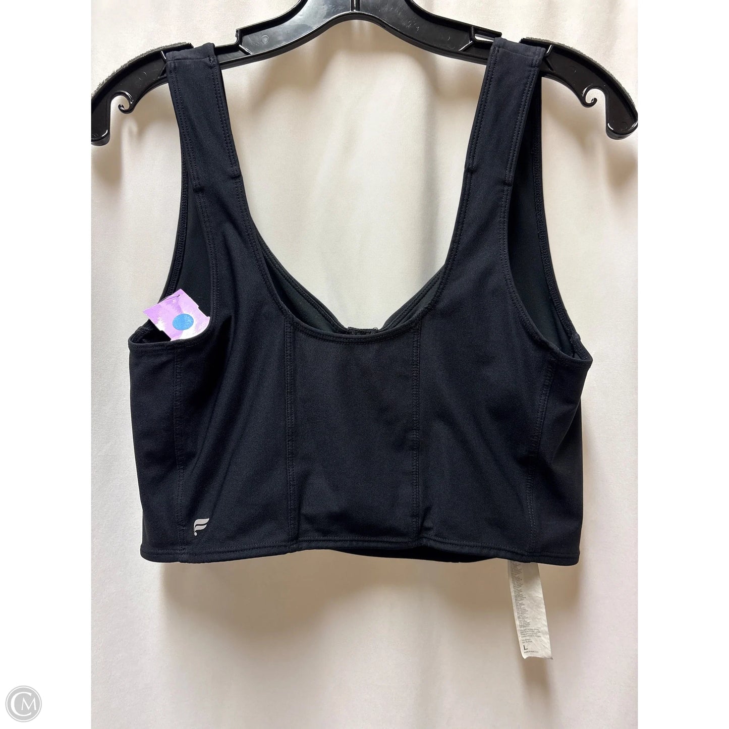 Athletic Bra By Fabletics In Black, Size: L