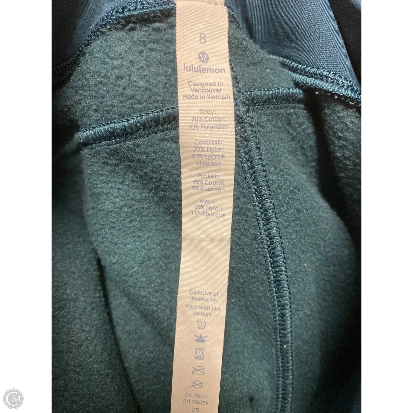 Athletic Pants By Lululemon In Green, Size: 8