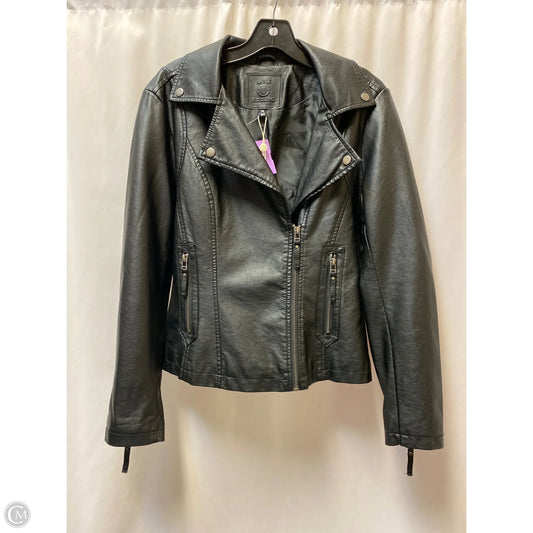 Jacket Moto By Max Studio In Black, Size: M