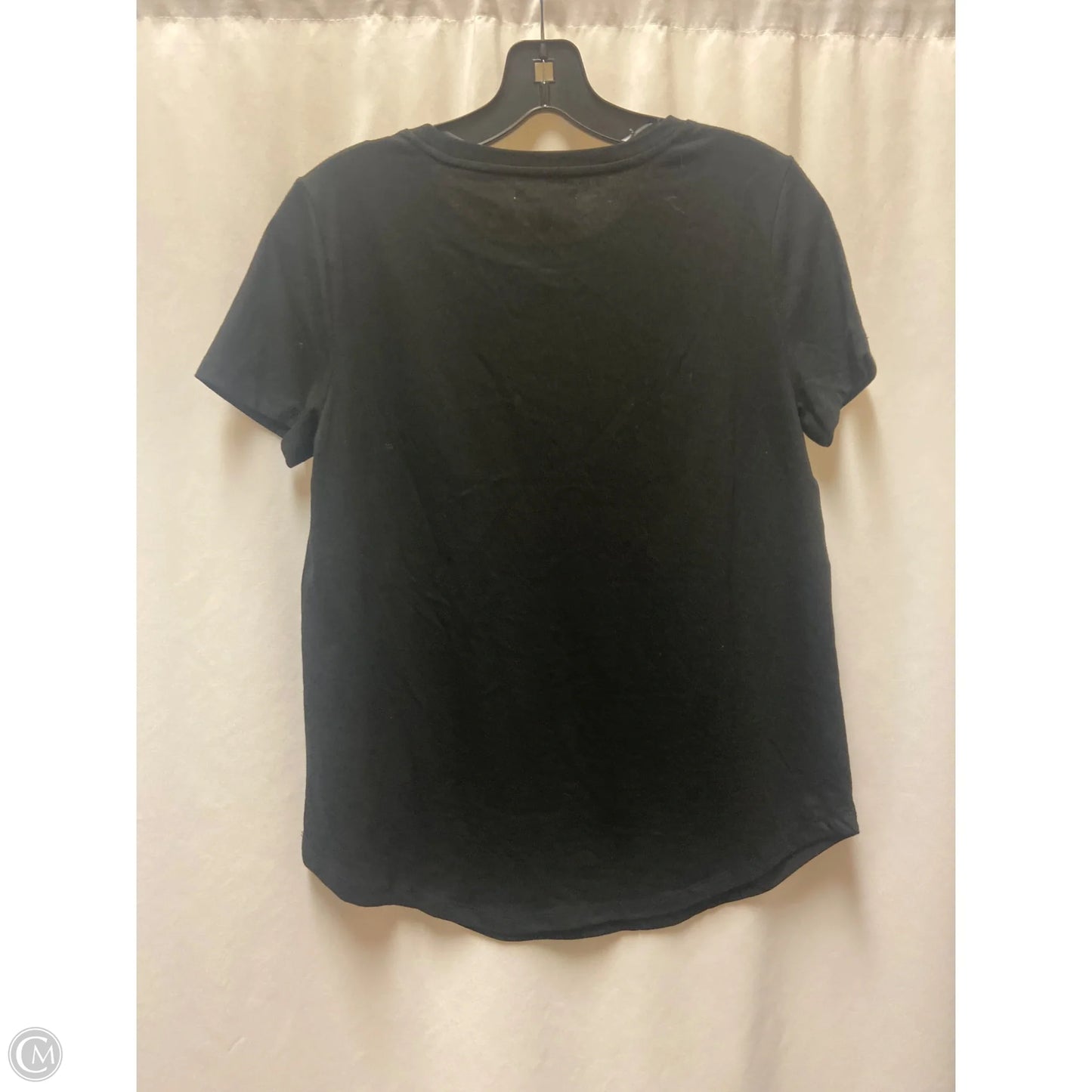 Top Short Sleeve By Maurices In Black, Size: M