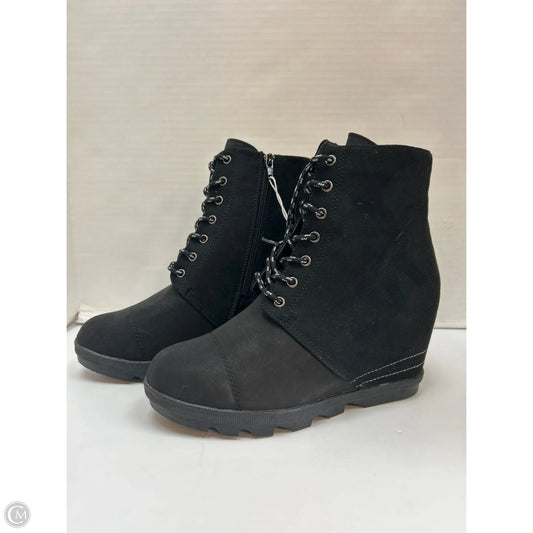 Boots Ankle Heels By Serra In Black, Size: 8