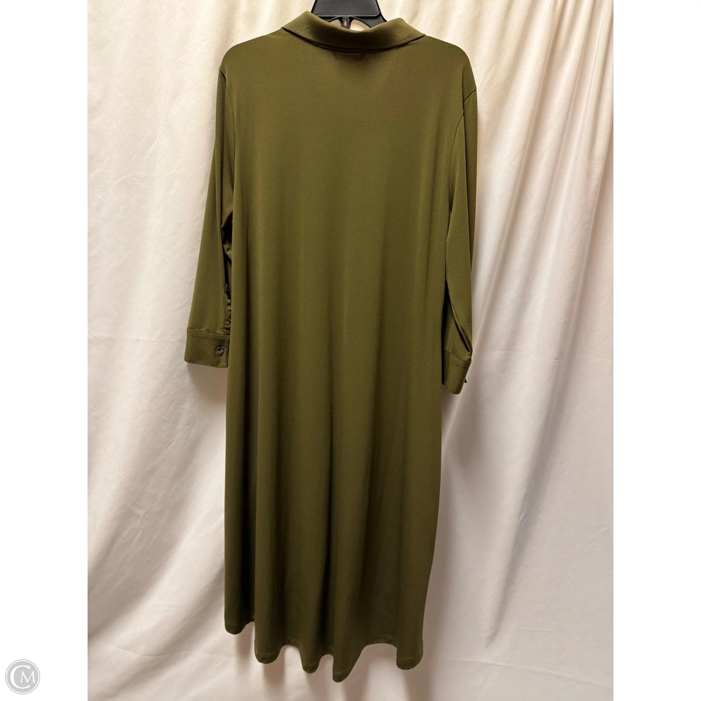 Dress Casual Maxi By H For Halston In Green, Size: L