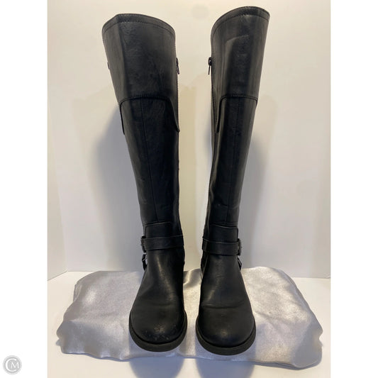 Boots Knee Flats By Clothes Mentor In Black, Size: 7