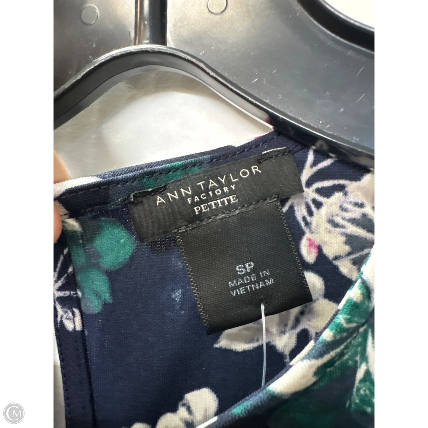 Top Sleeveless By Ann Taylor In Navy, Size: Sp