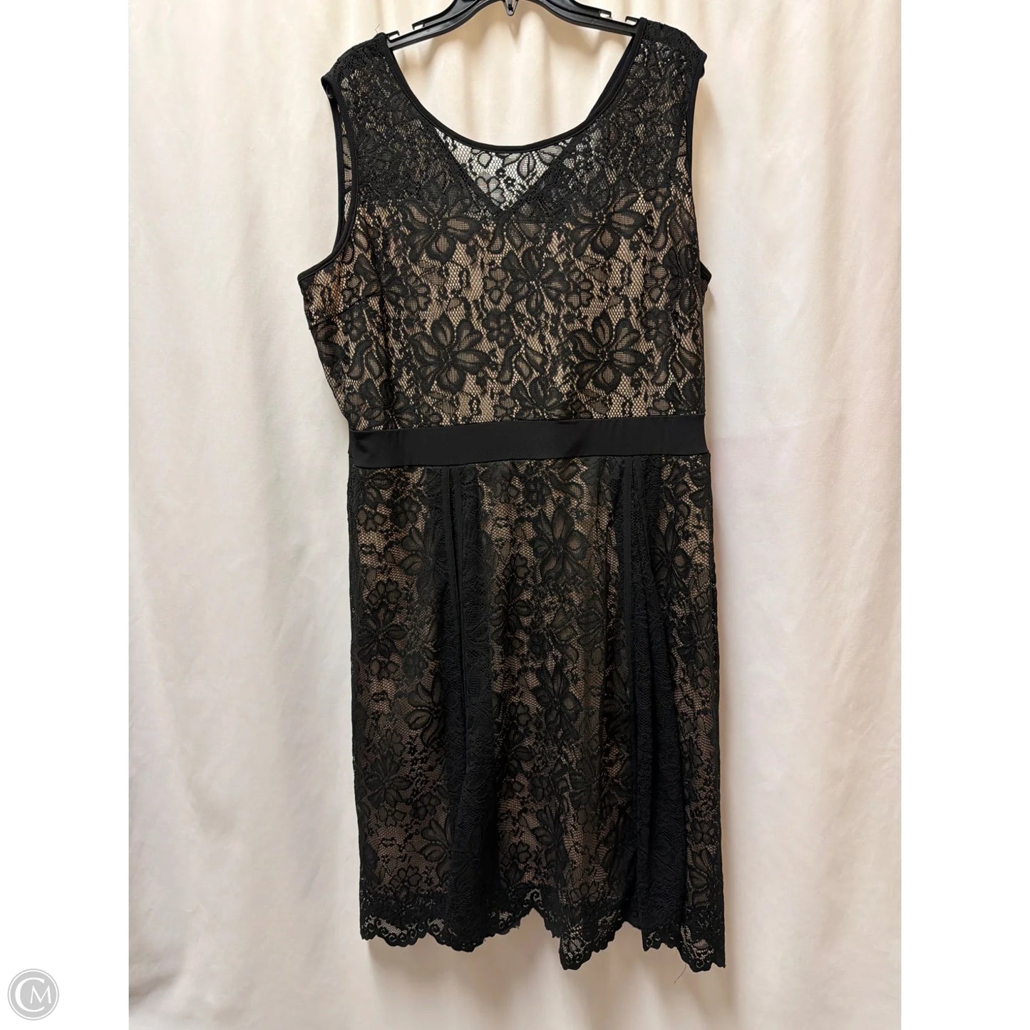 Dress Casual Midi By Clothes Mentor In Black, Size: 2x