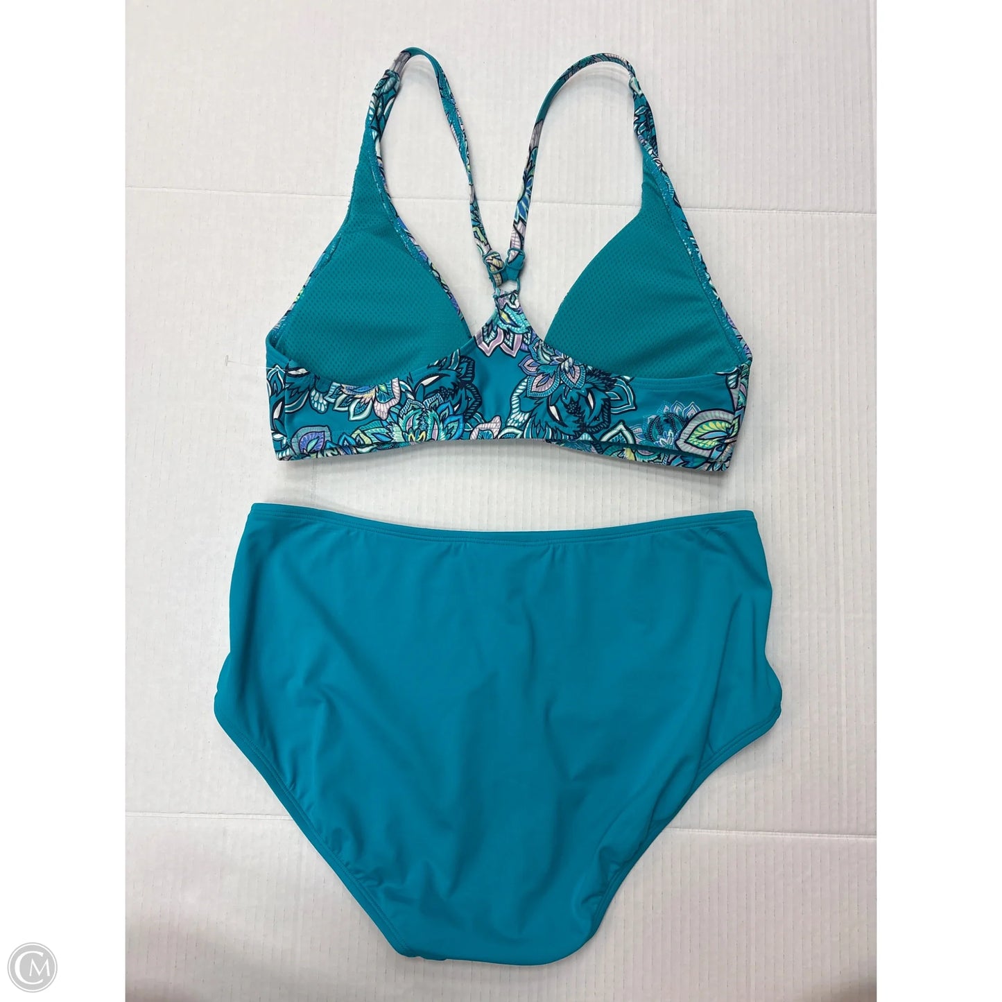 Swimsuit 2pc By Clothes Mentor In Aqua, Size: L