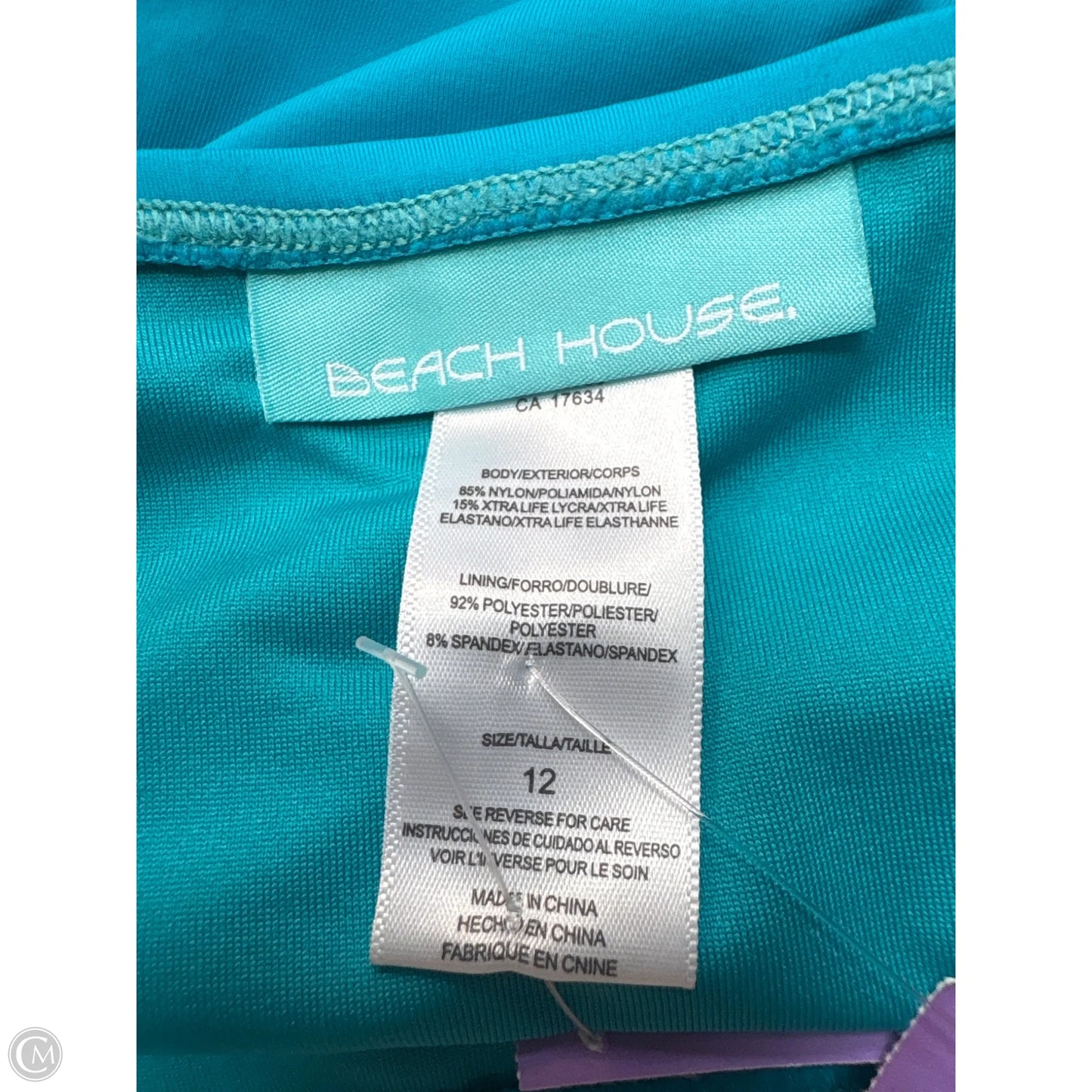 Swimsuit 2pc By Clothes Mentor In Aqua, Size: L