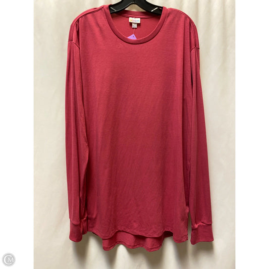 Top Long Sleeve By Lularoe In Pink, Size: L