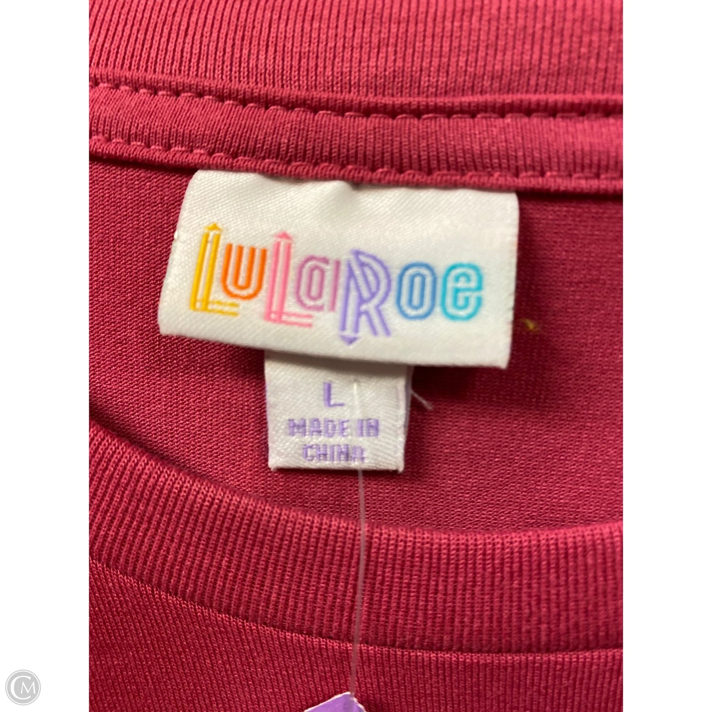 Top Long Sleeve By Lularoe In Pink, Size: L