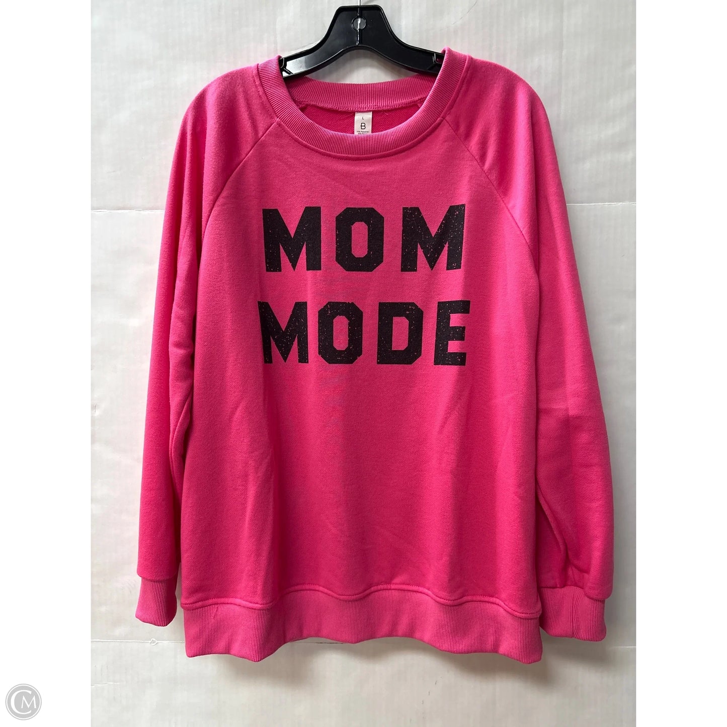 Sweatshirt Crewneck By Clothes Mentor In Pink, Size: L