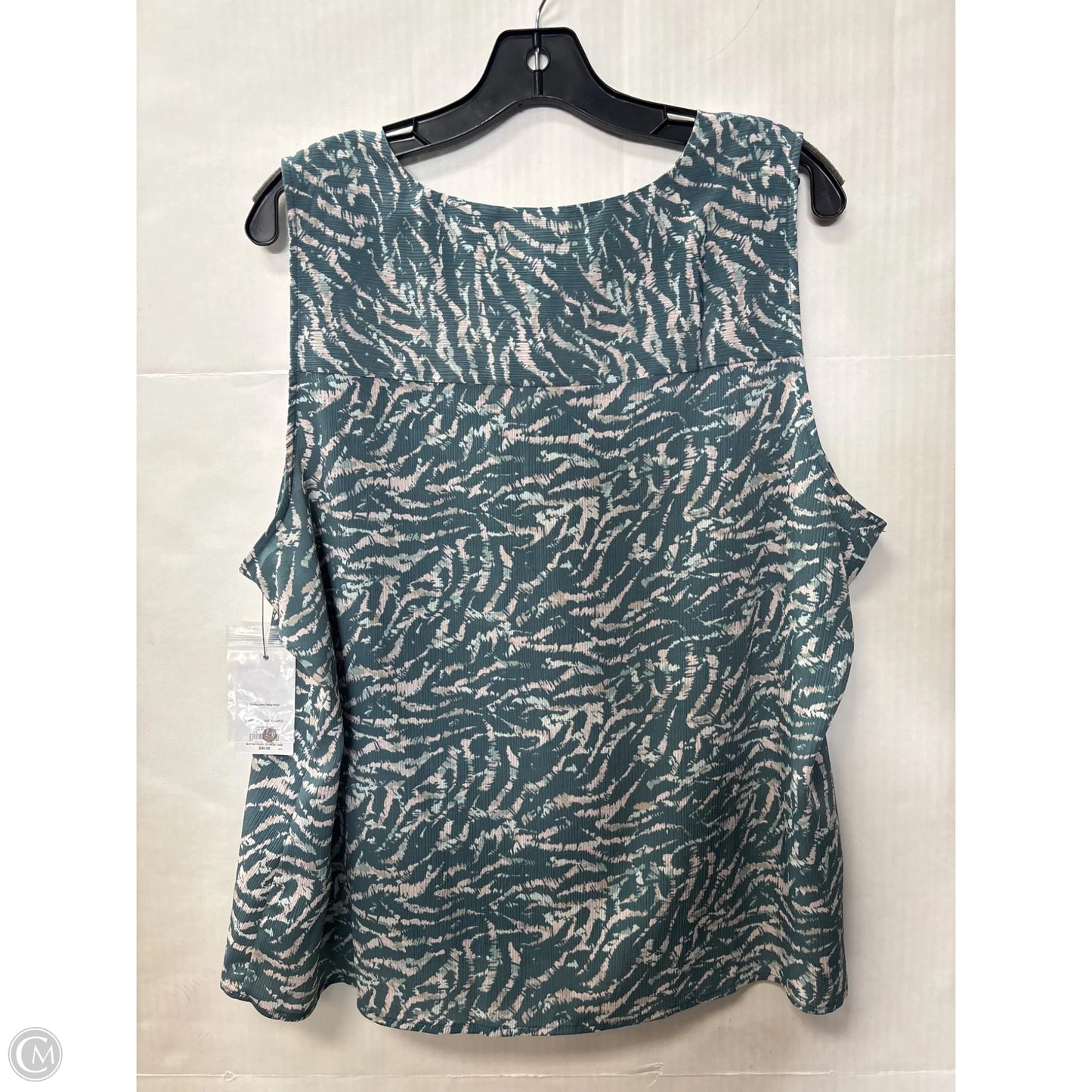 Top Sleeveless By Nine West In Blue, Size: Xxl