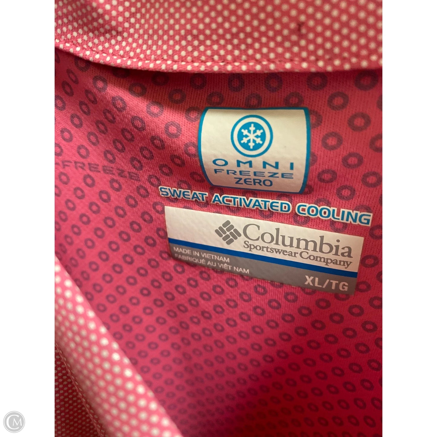 Top Athletic Long Sleeve By Columbia In Pink, Size: Xl
