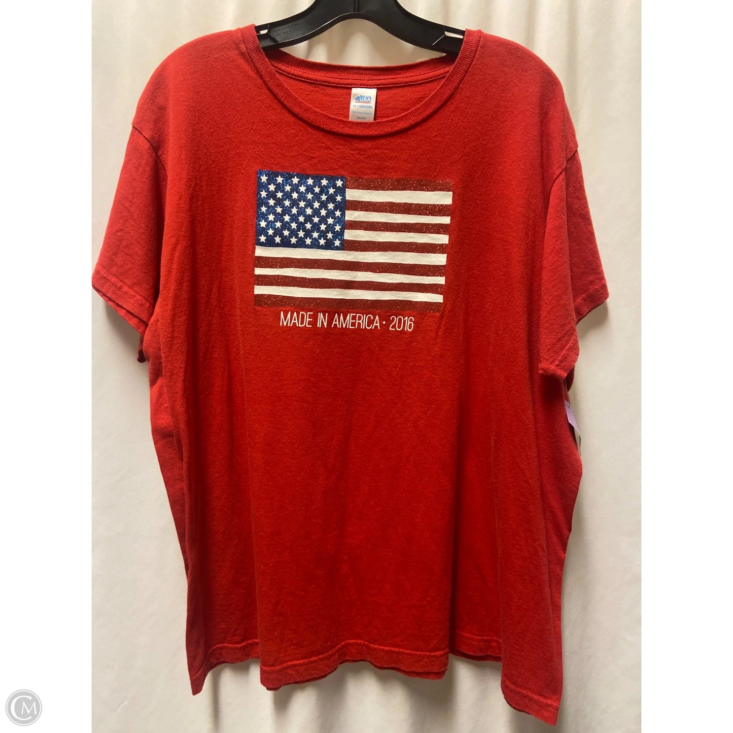 Top Short Sleeve By Clothes Mentor In Red, Size: 2x