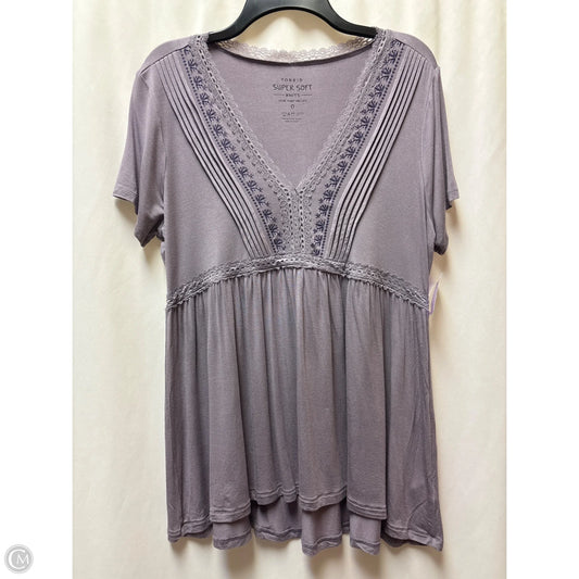 Top Short Sleeve By Torrid In Purple, Size: L