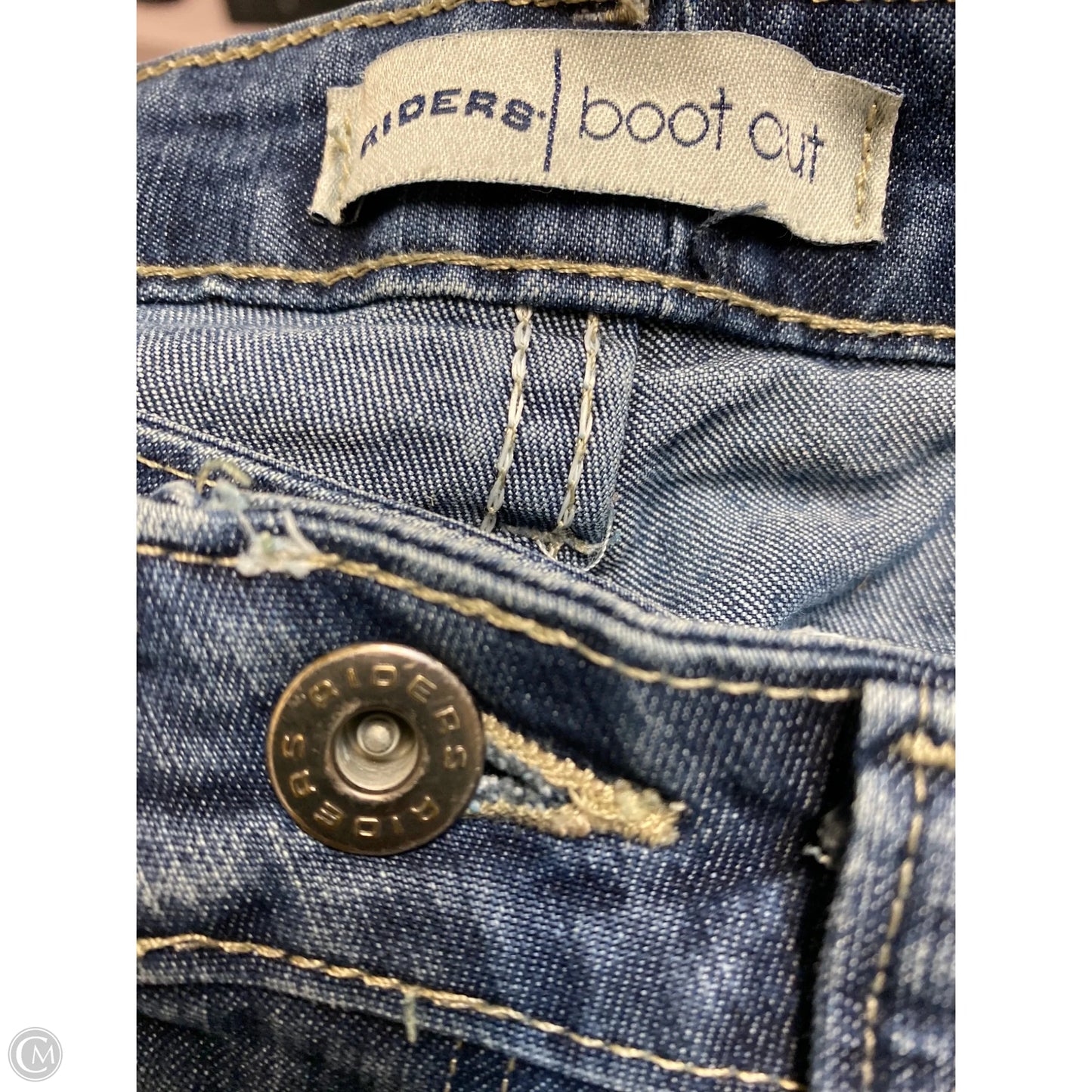 Jeans Straight By Riders In Blue Denim, Size: 8p