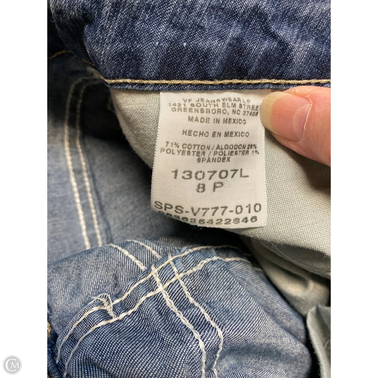 Jeans Straight By Riders In Blue Denim, Size: 8p