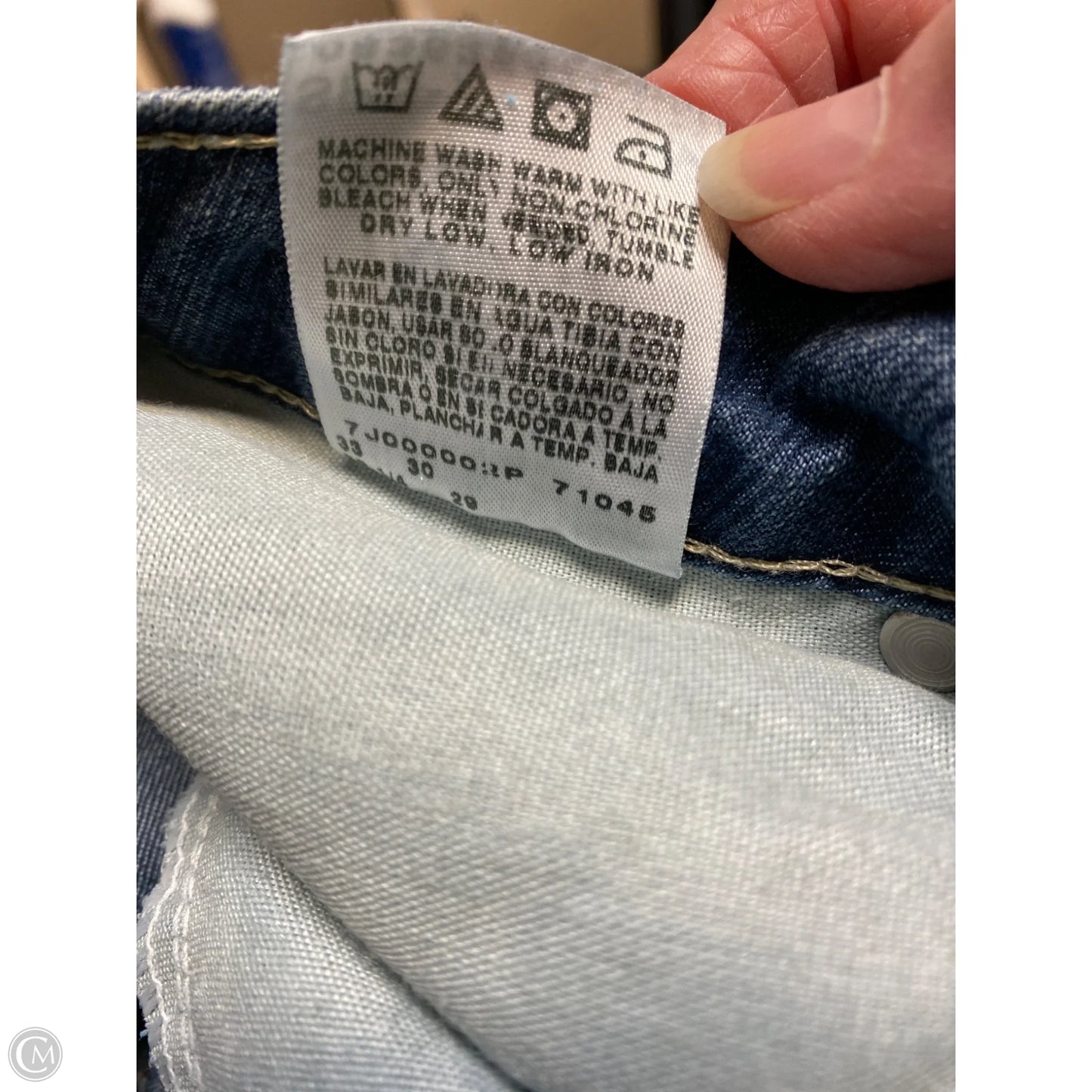 Jeans Straight By Riders In Blue Denim, Size: 8p