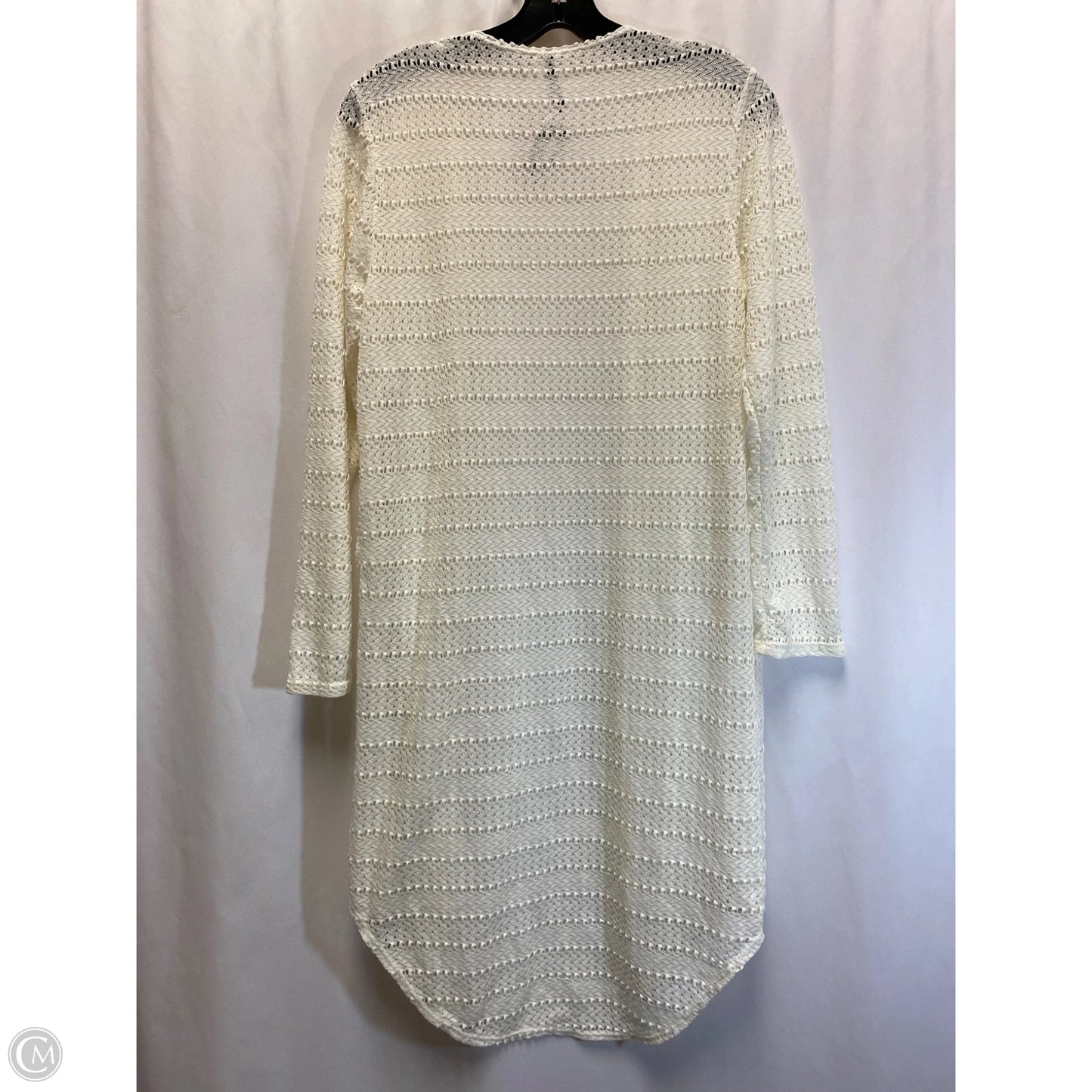 Cardigan By Clothes Mentor In Cream, Size: Mp