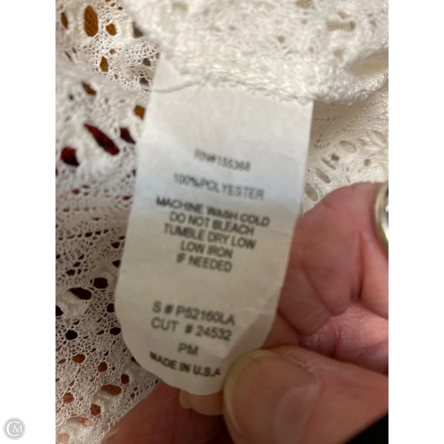 Cardigan By Clothes Mentor In Cream, Size: Mp