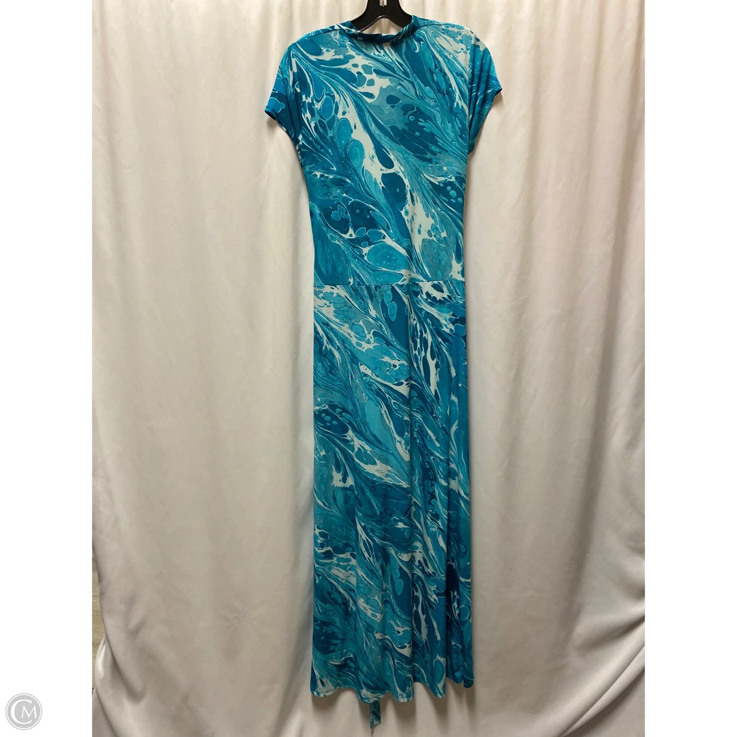 Dress Casual Maxi By Michael By Michael Kors In Aqua, Size: M