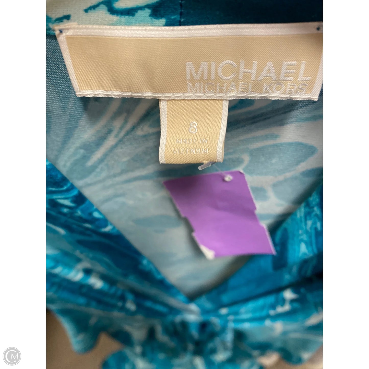 Dress Casual Maxi By Michael By Michael Kors In Aqua, Size: M