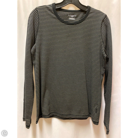 Top Long Sleeve By Liz Claiborne In Black & Brown, Size: Mp