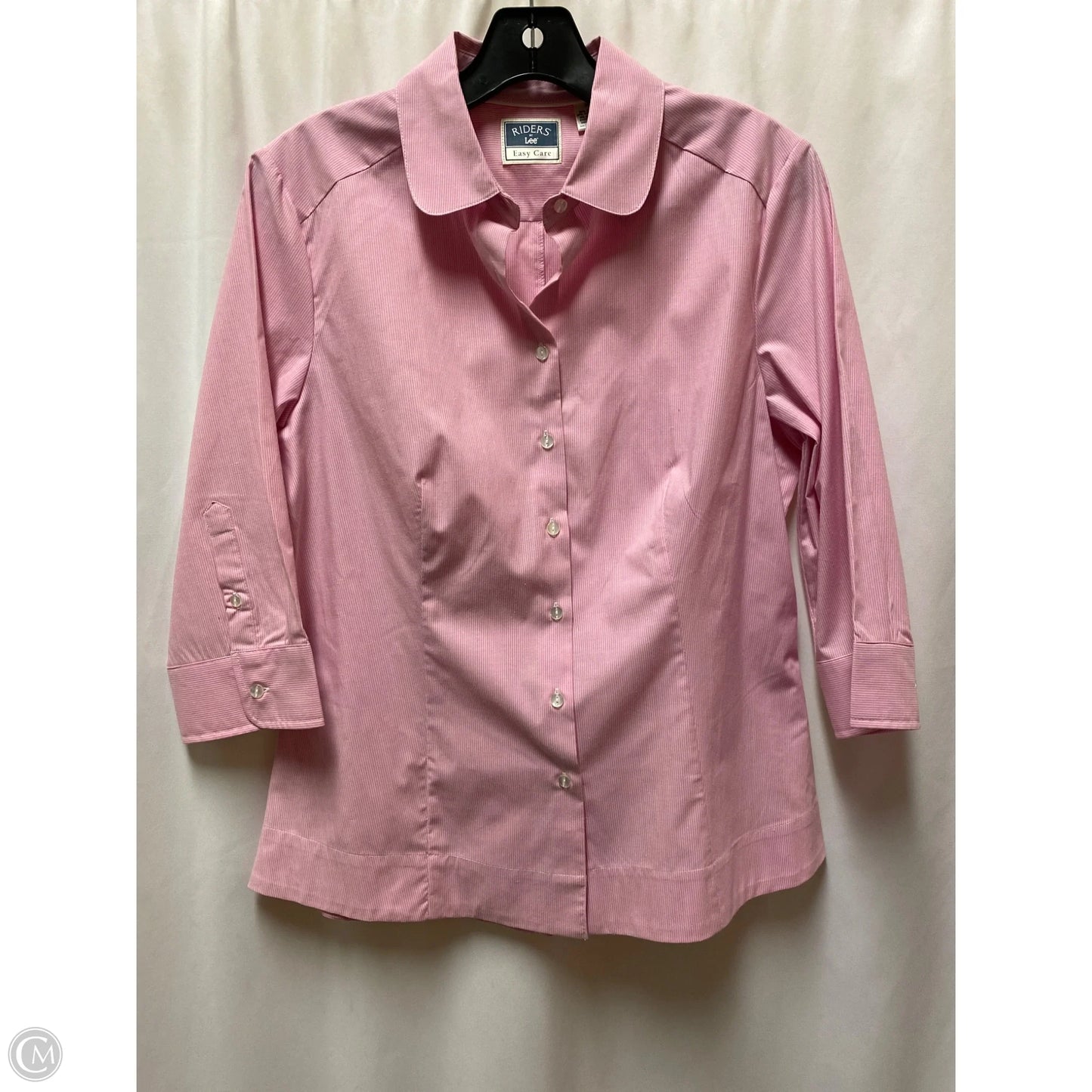 Top Long Sleeve By Riders In Pink, Size: M