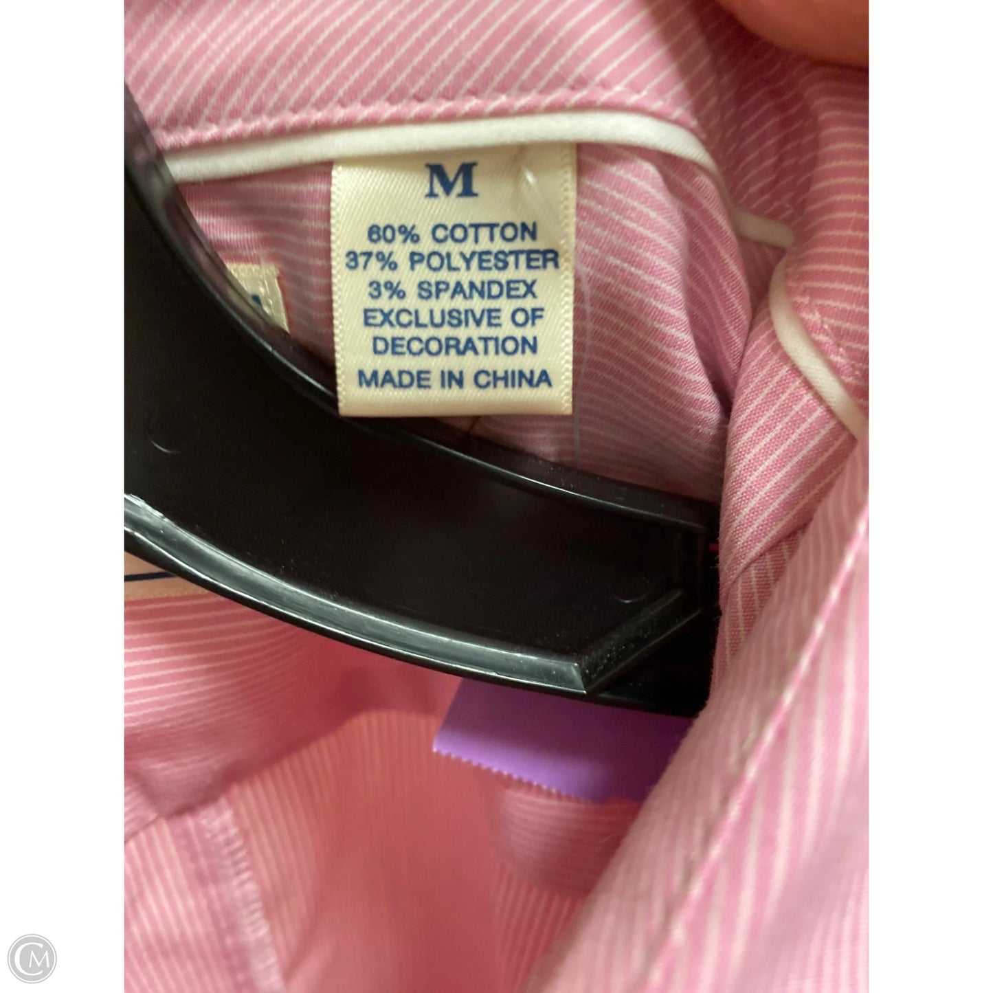 Top Long Sleeve By Riders In Pink, Size: M