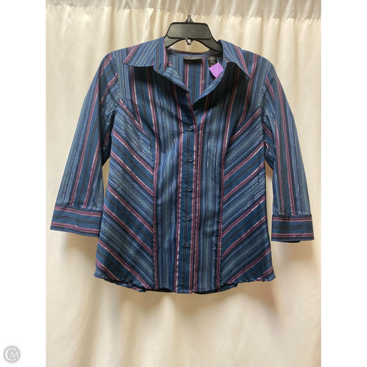 Top Long Sleeve By Clothes Mentor In Blue, Size: M