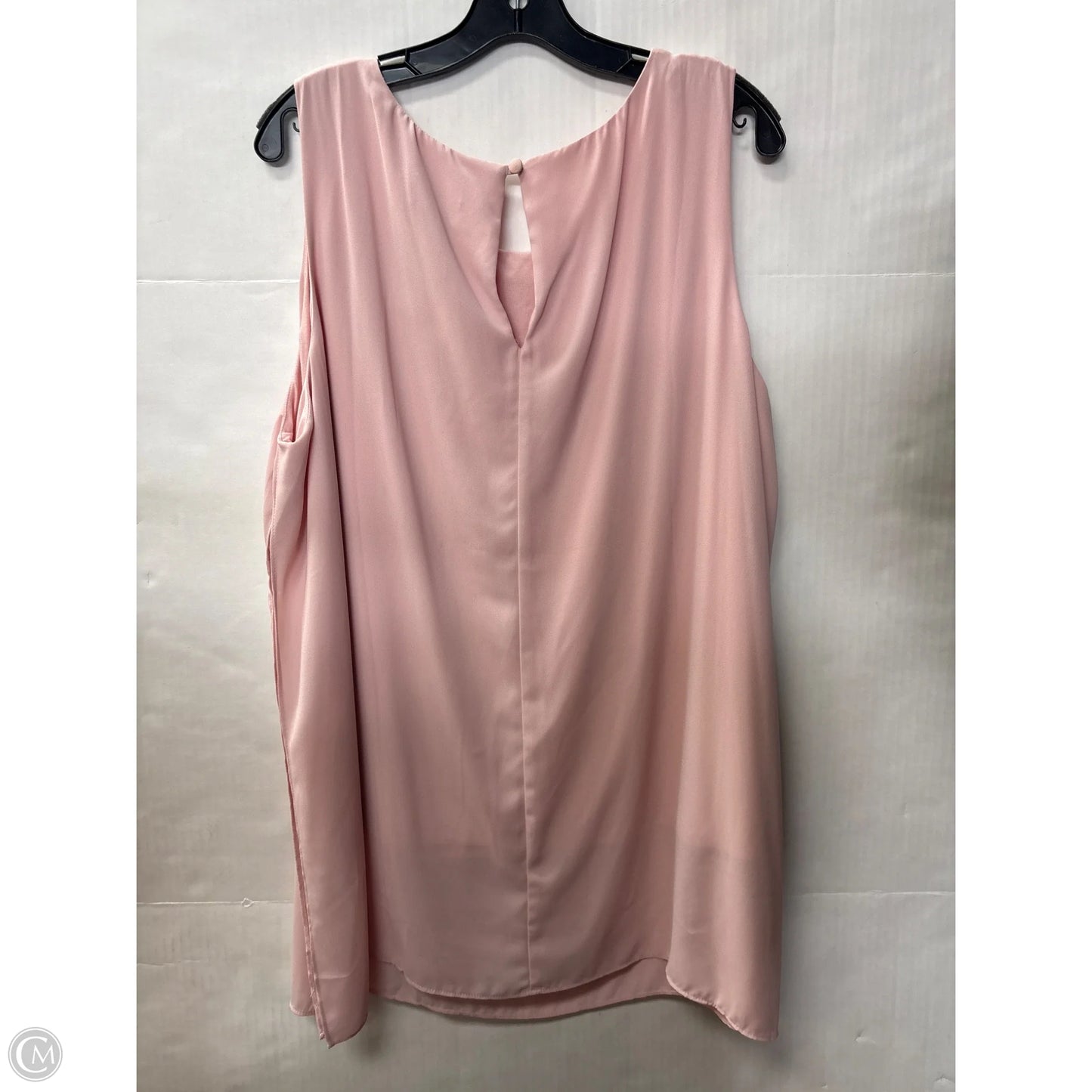Top Sleeveless By Karen Kane In Pink, Size: 2x