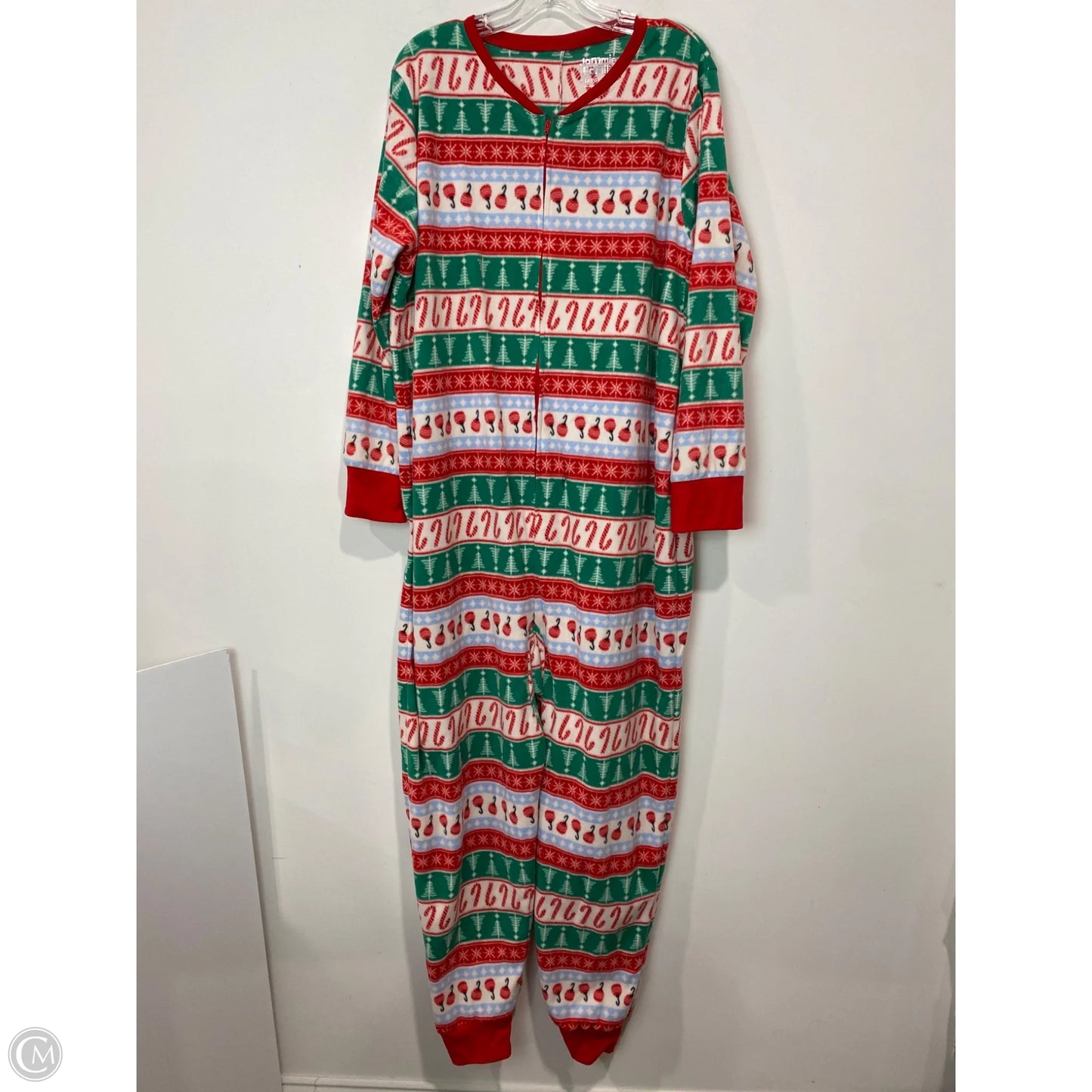 Nightgown By Clothes Mentor In Red & White, Size: Xl