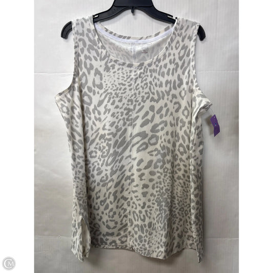Top Sleeveless By New Directions In Grey, Size: Xl