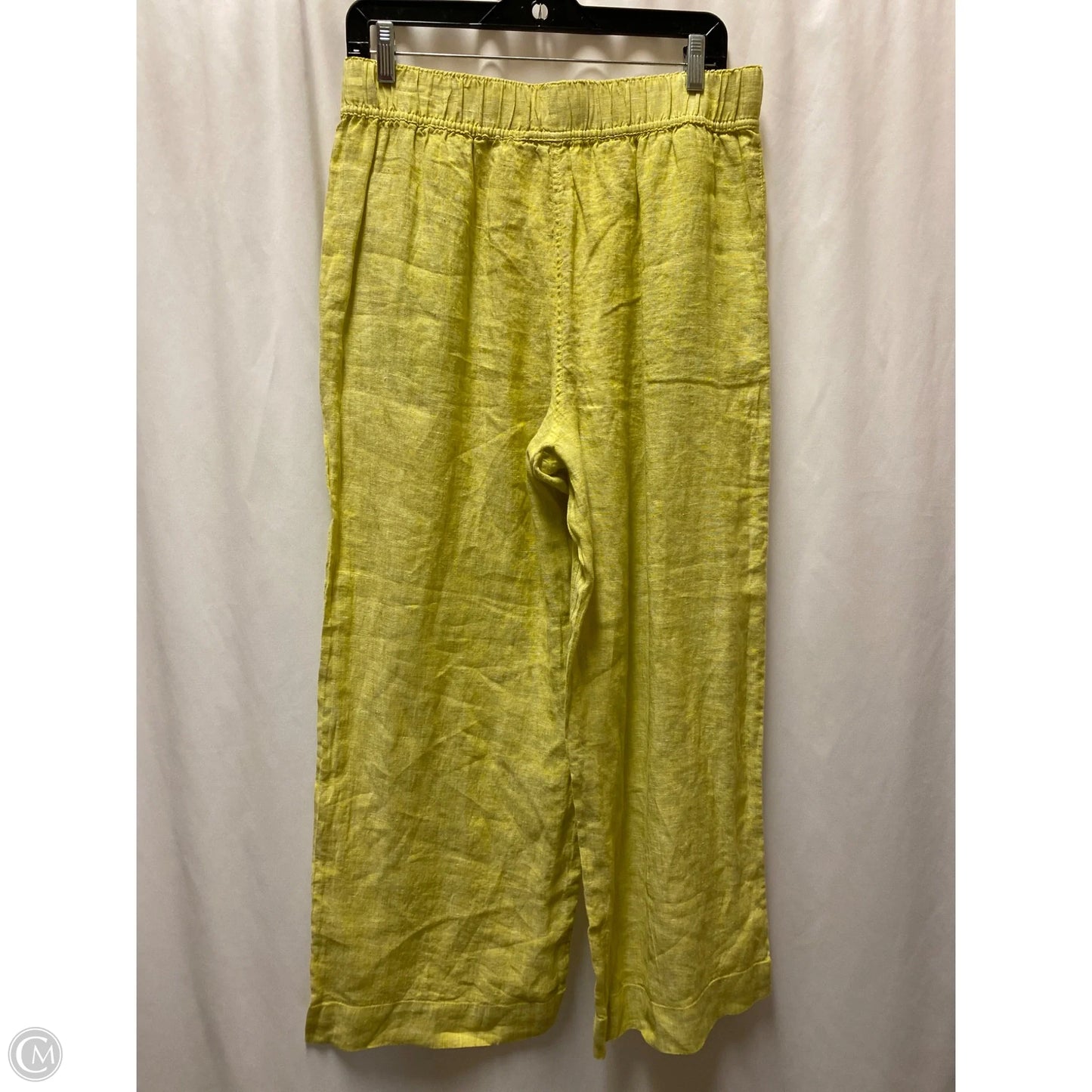 Pants Linen By Tahari By Arthur Levine In Yellow, Size: M
