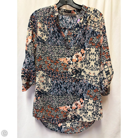 Top 3/4 Sleeve By Liberty Love In Blue, Size: S