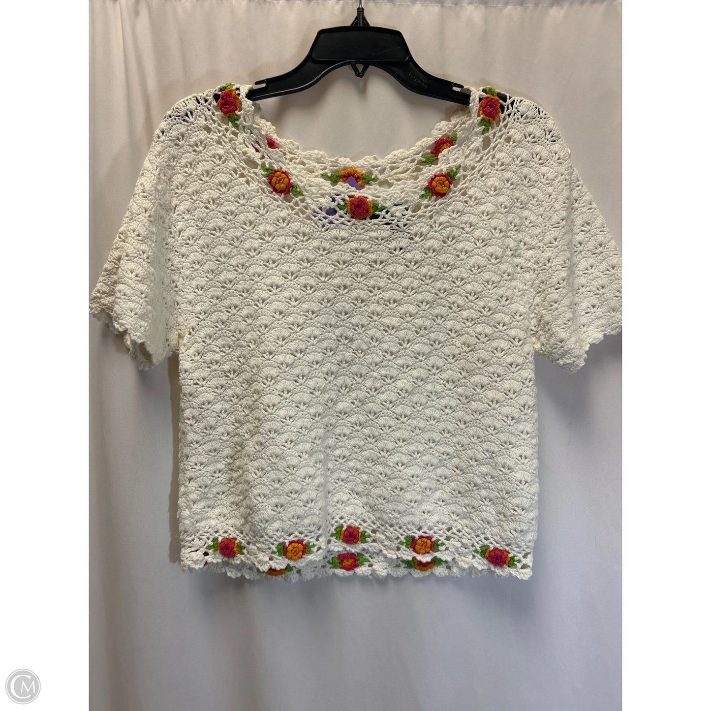 Sweater By Liz Sport In White, Size: S