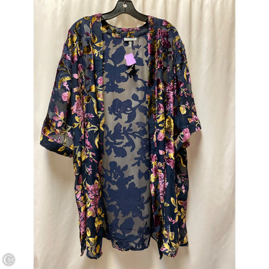Cardigan By Catherines In Navy, Size: 2x