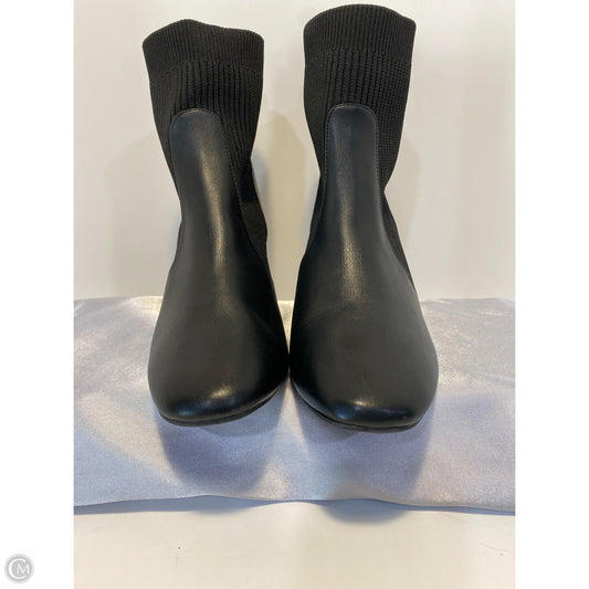 Boots Ankle Heels By Cato In Black, Size: 9
