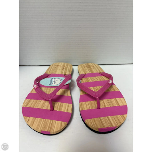 Sandals Flip Flops By Clothes Mentor In Pink, Size: 9.5