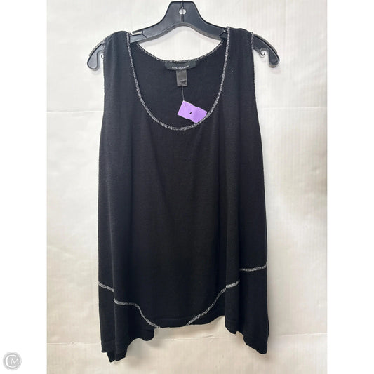Tank Top By Ashley Stewart In Black, Size: 1x