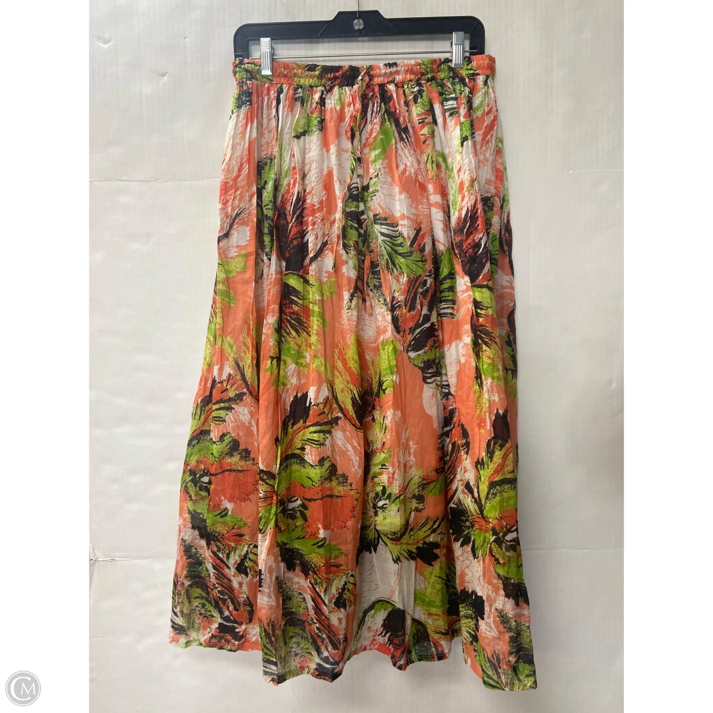 Skirt Midi By Clothes Mentor In Orange, Size: Osfm
