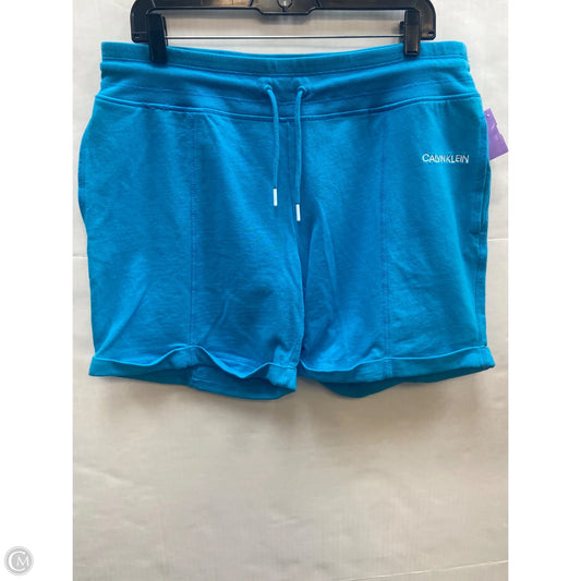 Athletic Shorts By Calvin Klein In Blue, Size: M
