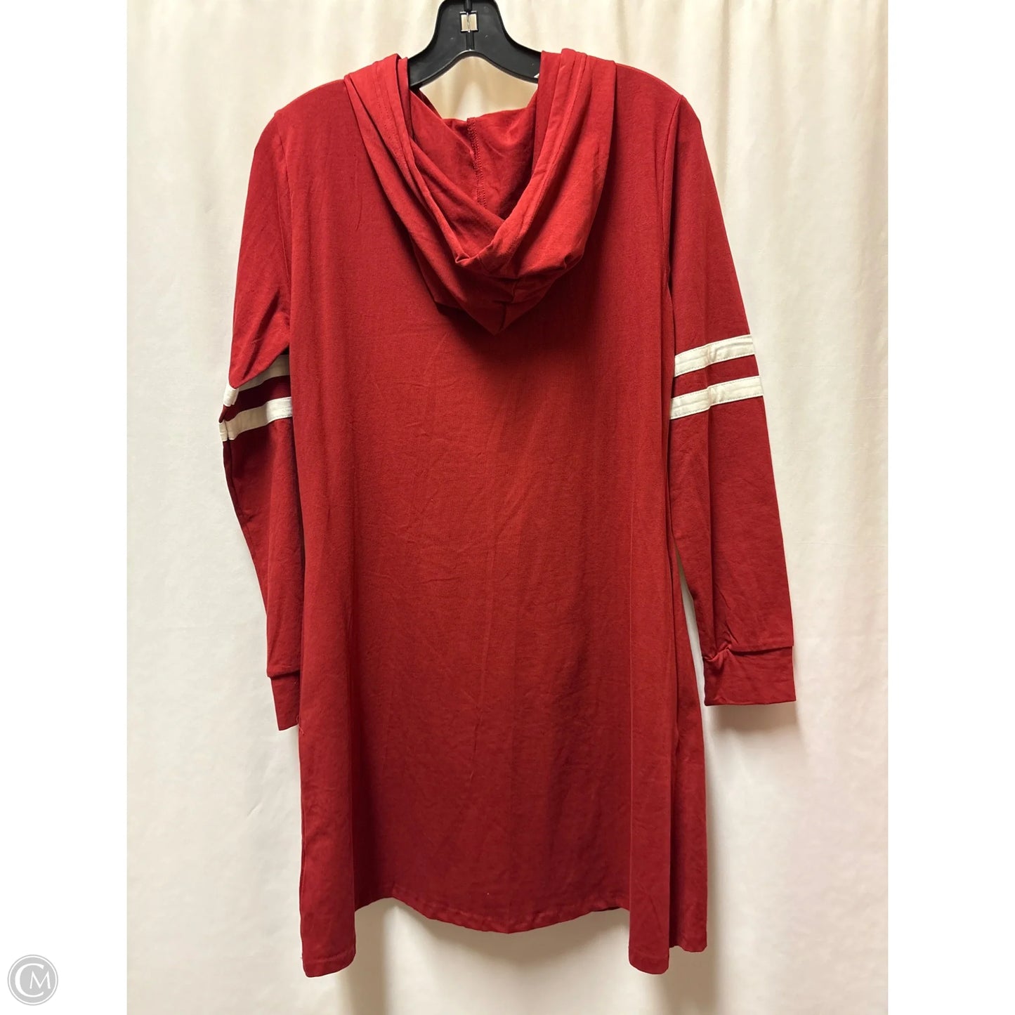 Dress Casual Midi By Clothes Mentor In Maroon, Size: L