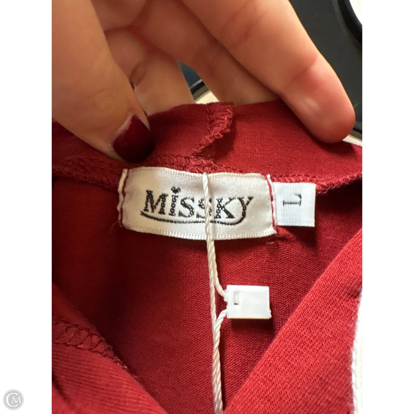 Dress Casual Midi By Clothes Mentor In Maroon, Size: L