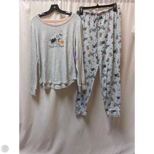 Pajamas 2pc By Clothes Mentor In Grey, Size: L