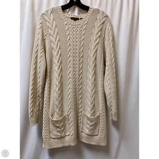 Sweater By Jeanne Pierre In Tan, Size: Xl